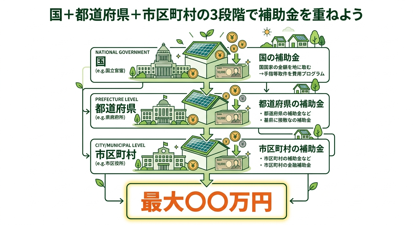 太陽光パネル補助金2026は国・自治体でいくら？最新の補助金額・条件・申請手順を総まとめ