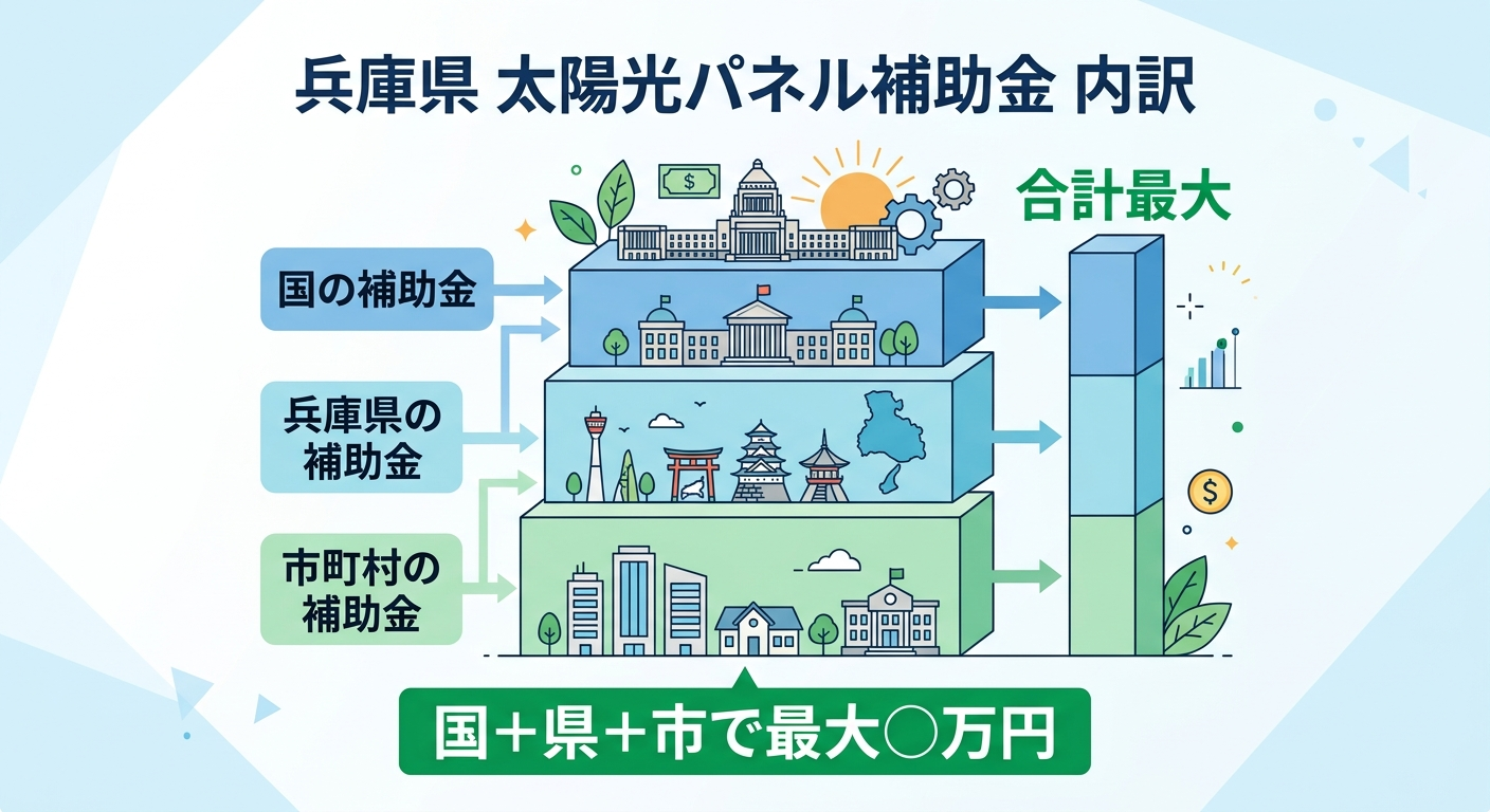 兵庫県 太陽光パネル補助金2026|申請方法・条件・金額まとめ