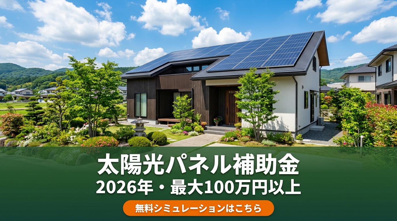 太陽光パネル補助金ガイド2026