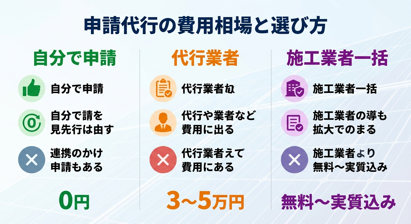 太陽光発電の補助金申請代行おすすめ比較2026|費用相場・選び方・トラブル回避のコツ